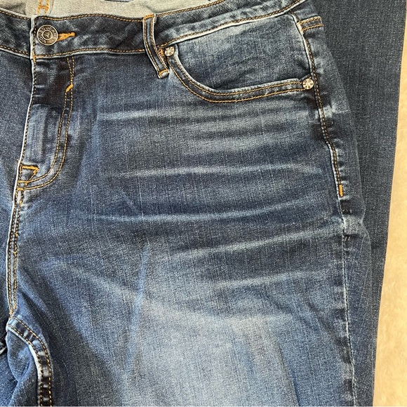 Vigoss women Dark blue bootcut straight classic fit jean style Jagger Sz 16S - Picture 4 of 15